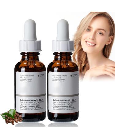 Caffeine Solution 5% + EGCG Caffeine Eye Serum Under Eye Cream for Reduce Circles and Puffy Eyes Caffeine Eye Cream for Anti Aging Wrinkle Eye Bags Removal Fade Fine Lines 60ml - Buy Online on GoSupps.com