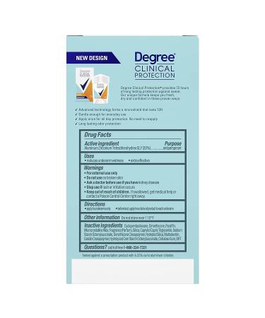 Degree Clinical Protection 72-Hour Antiperspirant Deodorant - Summer Strength for Women 1.7 oz - Buy Online on GoSupps.com