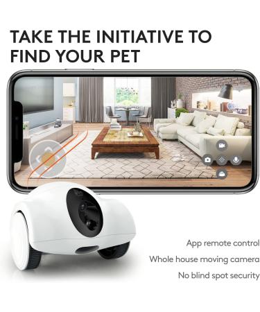 GULIGULI Smart Pet Camera: 1080P Full HD WiFi, Night Vision, 2-Way Audio, No Monthly Fee | Dog Treat Camera & Movable Companion Robot for Pets | Phone App Controlled (2.4G WiFi ONLY) - Buy Online on GoSupps.com