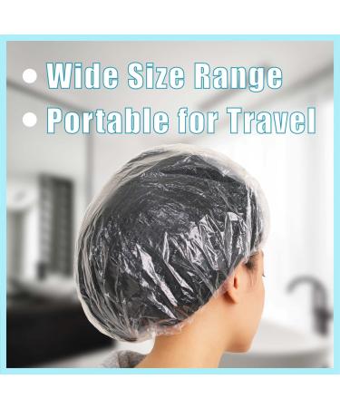 Myhomebody Extra Thick Disposable Shower Cap | Transparent Shower Caps for Women | 50 Pack - Ideal for Long Hair & Salon Use | Durable Shower Accessories - Buy Online on GoSupps.com