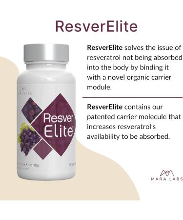 Mara Labs ResverElite | Bioavailable Resveratrol | Vegan No Fillers and Non-GMO | 60 Vegan Capsules - Buy Online on GoSupps.com