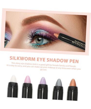 VINTORKY 5pcs Girl Makeup Supplies Cream Eyeshadow Stick Glitter Eye Shadow Packing Paste - Buy Online on GoSupps.com
