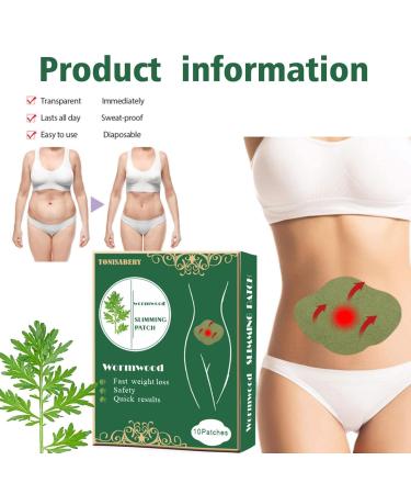 Slimming Patch for Belly Fat | Wormwood Natural 10pcs | Skin-Friendly Non-Woven Stickers for Abdomen & Waist - Luckxing - Buy Online on GoSupps.com