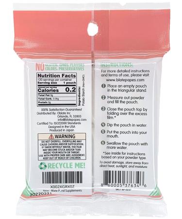 Blate Papes Edible Film Pouches 120 Count - Gel Film Bags for Herbs & Supplements - Buy Online on GoSupps.com