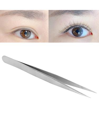 Stainless Steel Lash Tweezers for Individual Eyelash Extensions - Straight Thin Tip False Lash Application Tool (00-SA 13.5cm) - Buy Online on GoSupps.com