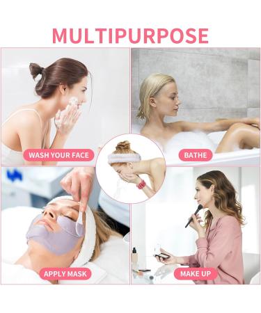 Shop Wrinkled Spa Washbear: 4 Absorbent Bracelets & Soft Headband - Perfect for Women & Girls | Face Washing & Shower Essentials - Buy Online on GoSupps.com