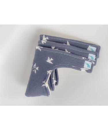 Organic Peebuddies 3-Pack - Absorbent Diaper Changing Cover for Baby Boys - Essential Baby Accessory (Blue Birds) - Buy Online on GoSupps.com