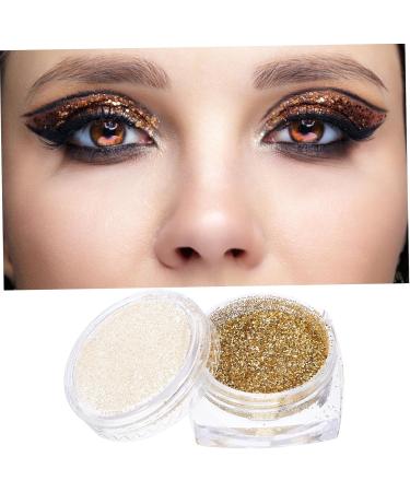 POPETPOP 2pcs Eye Shadow Loose Eyeshadow Glitter Loose Pigment Eyeshadow Set Highlighter Manicure 1 count (Pack of 1) Golden - Buy Online on GoSupps.com