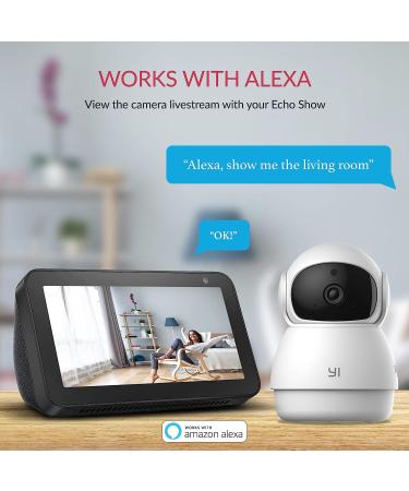 YI Pan-Tilt Security Camera 360 2.4G Smart Indoor Pet Dog Cat Cam with Night Vision, 2-Way Audio, Motion Detection | Phone APP, Alexa & Google Assistant Compatible - 1 Pack - Buy Online on GoSupps.com