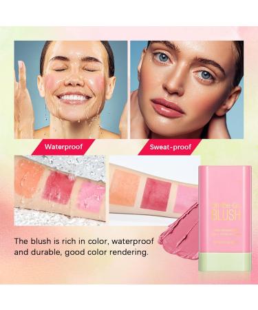 Blushes for Cheeks Makeup Eyes and Lips 3-in-1 Multi-Use Blush Stick Long-Lasting Moisturizing and Blendable for a Natural Look (Bright Red) - Buy Online on GoSupps.com