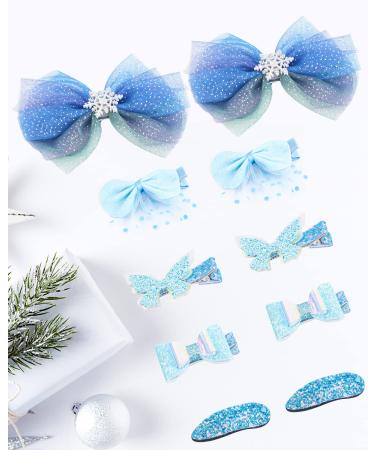 Gootty Frozen Princess Hair Clips 10 PCS - Girls Hair Bows for Theme Park Party - Buy Online on GoSupps.com