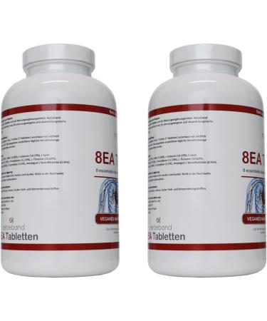 8 Essential Amino Acids - 480 Vegan Tablets | Optimal Ratio L-Leucine L-Valine L-Isoleucine & More | International Shipping - Buy Online on GoSupps.com
