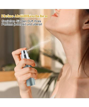 JAYZUUM Perfume Atomiser Refillable Perfume Atomiser for on the Go Portable Mini Spray Bottle 10 ml Grey - Buy Online on GoSupps.com