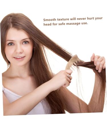 Fomiyes 2-in-1 Jade Massage Comb & Scraping Tool - Neck & Hair Brush for Ultimate Relaxation - Buy Online on GoSupps.com