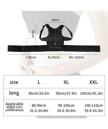 Posture Corrector Women Comfortable Upper Back Brace For Scoliosis And Kyphosis Correction Back Pain Spine Corrector Support Adjustable Posture Trainer For Men and Women (XX-Large (105 CM)) - Buy Online on GoSupps.com