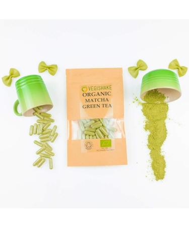 Organic Matcha Green Tea HPMC Capsule Energy EGCG Epigallocatechin Gallates Vegan Halal Kosher (30 Capsules) 30 count (Pack of 1) - Buy Online on GoSupps.com