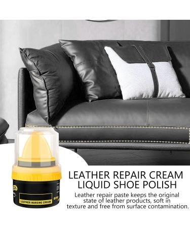Leather Cream Shoe Polish Cream 3 Colors Shoe Polish Leather Repair Cream Shoe Polish Leather Repair Cream Liquid Shoe Care Shoe Cream With Sponge Applicator Intensive Leather Care And Nourishing black - Buy Online on GoSupps.com