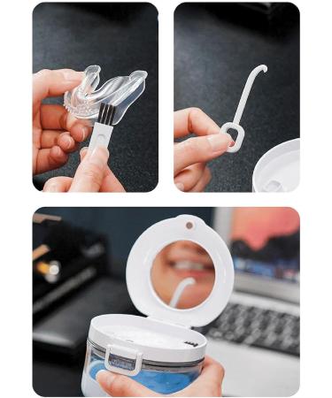 Nmkeqlos Orthodontic Oral Protection Case | Portable Aligner & Braces Cleaning Cups - Ideal for Adults - International Shipping Available - Buy Online on GoSupps.com
