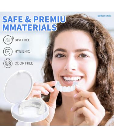 Jiazhouhb 2 Pairs Tooth Panel - Instant Upper & Lower Veneers for Bad Teeth | Comfortable Snap-On Prostheses - Buy Online on GoSupps.com