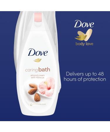 Dove Purely Pampering Almond Cream and Hibiscus Bath Soak with moisturising cream for an indulgent bubble bath 6x 450 ml - Buy Online on GoSupps.com