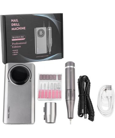 Nail Polishing Pen 12H Work Nail Drill Pen Adjustable Speed for Home for Salon (Pearlescent Gray) - Buy Online on GoSupps.com