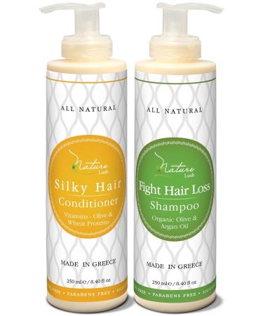 Organic Argan Anti-Hair Loss Shampoo | Sulfate-Free DHT Treatment for All Hair Types - 100% Pure & Natural (250 ml - Buy Online on GoSupps.com
