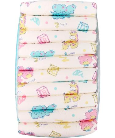 LittleForBig Printed Adult Brief Diapers for ABDL - Vintage Baby LL - 10 Pack (Blue) - Best Comfort & Discretion for Adult Baby Lovers - Buy Online on GoSupps.com