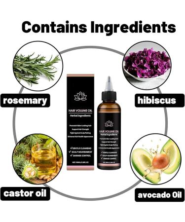  Filvczt Hair growth oil hair volumizing oil scalp care with increased volume reduces split ends and breakage 100 ml for men and women hair types - Buy Online on GoSupps.com