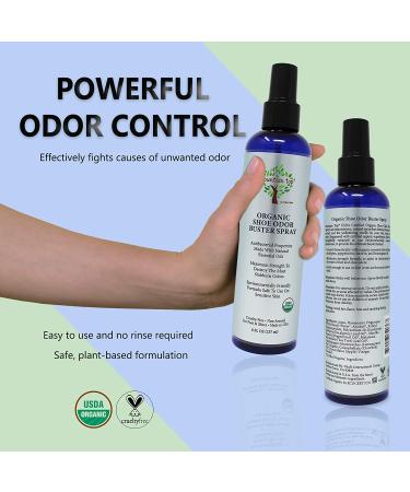 Mountain Top Organic Shoe Odor Buster Spray - 8oz | Maximum Strength Deodorizer with Eucalyptus, Peppermint, Tea Tree & Lemongrass Oils - Buy Online on GoSupps.com