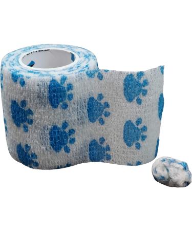 PintoMed 6 X DOG BLUE PAW X 5CM X 4.5M - Cohesive Bandage Stretched Self-adhesive Flexible Bandages First Aid Sports Wrap Bandages Pack individually For Medical Sports and Veterinary use. - Buy Online on GoSupps.com