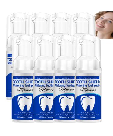 Dentifrice blanchissant mousse dents sensibles mousse ultra-fine nettoyant profondeur gencives haleine rafra chissante mou/sse nettoyante profondeur dentifrice mou/sse blanchissantes dents (8pcs)