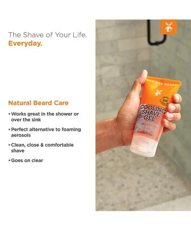 Van Der Hagen Cooling Shave Gel - 6 oz - Reduces Nicks, Razor Burn & Irritation - Buy Online on GoSupps.com