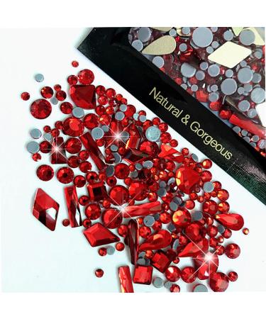 Mixed Flat Bottom Nail Art Rhinestones Set DIY Nails Decor For Nail Enthusiasts And Professional Artists Mine black - Buy Online on GoSupps.com
