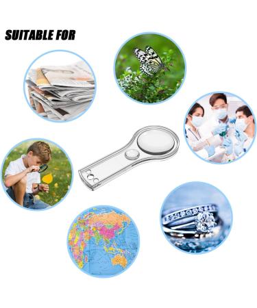 24 Pcs Magnifying Glass for Kids Mini Handheld 10X Plastic Magnifier for Kids Classroom Reading Outdoors Science Observation and Seniors Reading (10X-50mm) - Buy Online on GoSupps.com