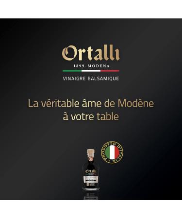 Ortalli Balsamic Vinegar of Modena CLELIA (250 ml) bottle of thick and creamy balsamic vinegar slightly acidic vinegar for - Buy Online on GoSupps.com