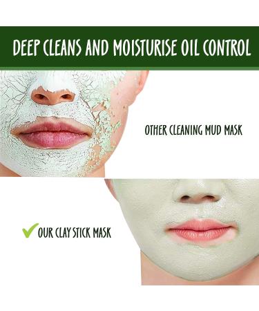 Waving Palms Green Tea Clay Stick Mask - Deep Cleansing Pores & Blackheads Purifying Facial Stick - Buy Online on GoSupps.com