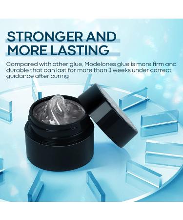 Modelones 5ml Nail Rhinestone Glue Gel - Strong Adhesive for Nail Gems, Diamonds, and Stones | No Wipe, Dual-Use Brush Included - Buy Online on GoSupps.com