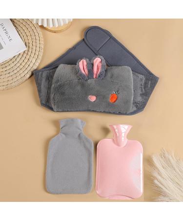 Eulapgoe Hot Water Bottle with Soft Waist Cover - 1000ml Heat Bag for Pain Relief | Ideal for Belly Back & Legs - Buy Online on GoSupps.com