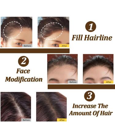 Instant Hairline Powder - Dark Brown Root Touch Up, Sweatproof & Windproof - Long Lasting Root Cover Up Concealer with Mirror and Puff - Portable Natural Solution - Buy Online on GoSupps.com