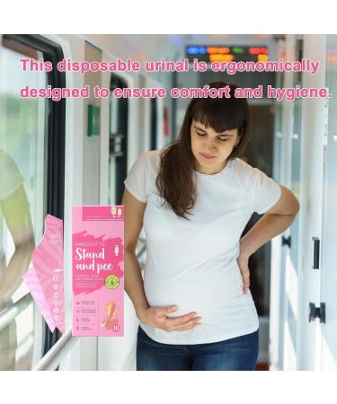 Standing Urinal for Women Paper Vertical Pee Funnel Waterproof - Leakproof Multifunctional Urinal Device Ergonomic Portable Urination Solution for Women Girls Pregnant - Buy Online on GoSupps.com