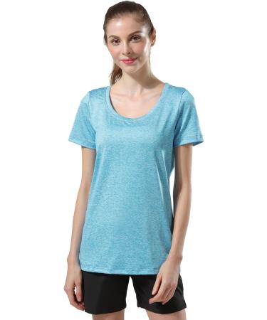 5 Pack Women's Dry Fit Workout Shirts - Short Sleeve Athletic Gym T-shirts - XX-Large - Buy Online on GoSupps.com