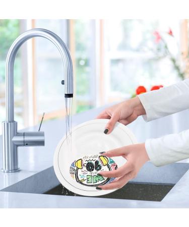 3-Pack Cleaning Kitchen Sponges Oval Vintage Poster Banner Kitchen Cellulose Dishwashing Wood Pulp Cotton - Buy Online on GoSupps.com