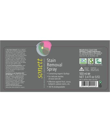 Sonett Organic Stain Remover Spray for Clothes - Effective on Fruit Cocoa Ballpoint & Grease Stains | 6 Pack for Delicate Wool & Silk - Buy Online on GoSupps.com