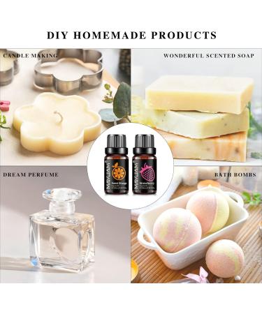 Top 8 Fruit Fragrance Oil Set - 10ml Essential Oils for Diffusers Home Scents Soap & Candle Making - Buy Online on GoSupps.com