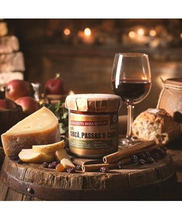 Quinta de Jugais Jam Selection - Unique Flavours - Pumpkin & Chestnut Orange & Anise Strawberry & Pepper Apple & Cinnamon - Perfect for Cheese - Set of 4 x 180g Jars - Buy Online on GoSupps.com