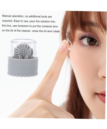 HEALVIAN 8 STK Colored Contact Lens Cleaner Kit - Reusable Face Pads Eye Lens Containers & Mini Cleaning Box | International Shipping - Buy Online on GoSupps.com