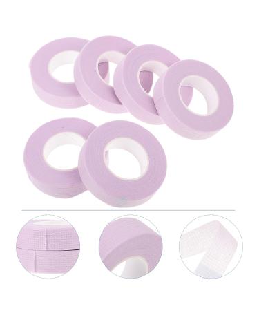 Buy 6 Rolls Eyelash Extension Tape - Breathable Disposable Elastic Purple Fabric for Eye Care & Hijab Accessories - Buy Online on GoSupps.com