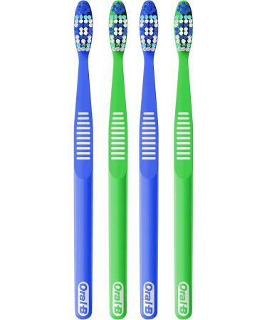 Oral-B Healthy Clean Toothbrush Soft Bristles 4 Count - Buy Online on GoSupps.com