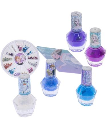 Townley Girl Disney Frozen 2 Non-Toxic Peel-Off Nail Polish Set for Girls Kids - 18 Pcs with Glittery Colors, Opaque Shades, Nail Gems - Ideal for Parties, Sleepovers, and Makeovers - Buy Online on GoSupps.com