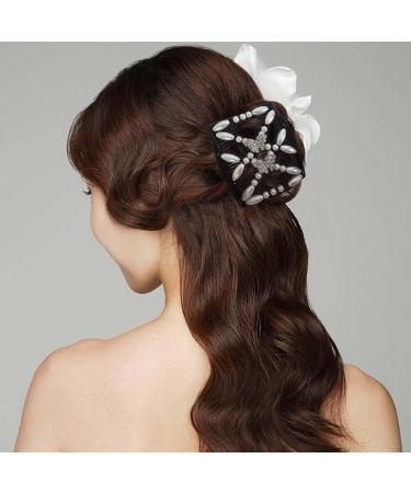 4 Pieces Magic Beads Hair Comb Hair Comb Slides Elastic Pearl Hair Combs Hair Comb for Cliping Hair Comb Elastic Beads Comb Double Clips for Women Girls Hair Accessories - Buy Online on GoSupps.com